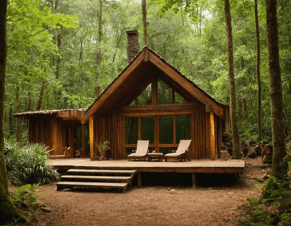 Eco lodge in the forest